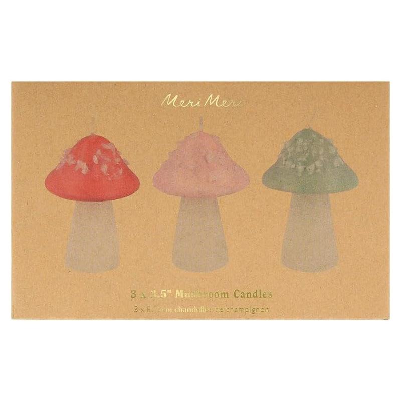 Meri Meri - Mushroom Candles - 3pcs