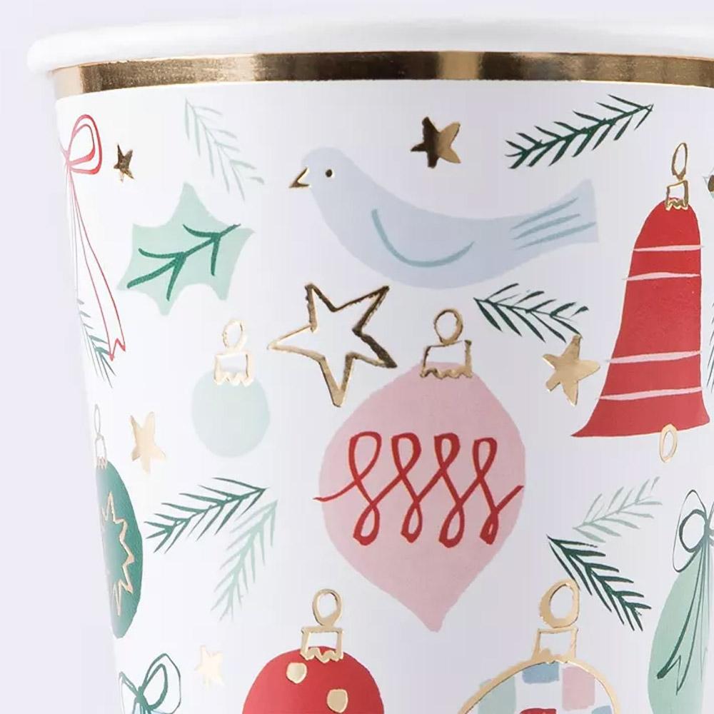 Meri Meri - Festive Pattern Cups - 8pcs