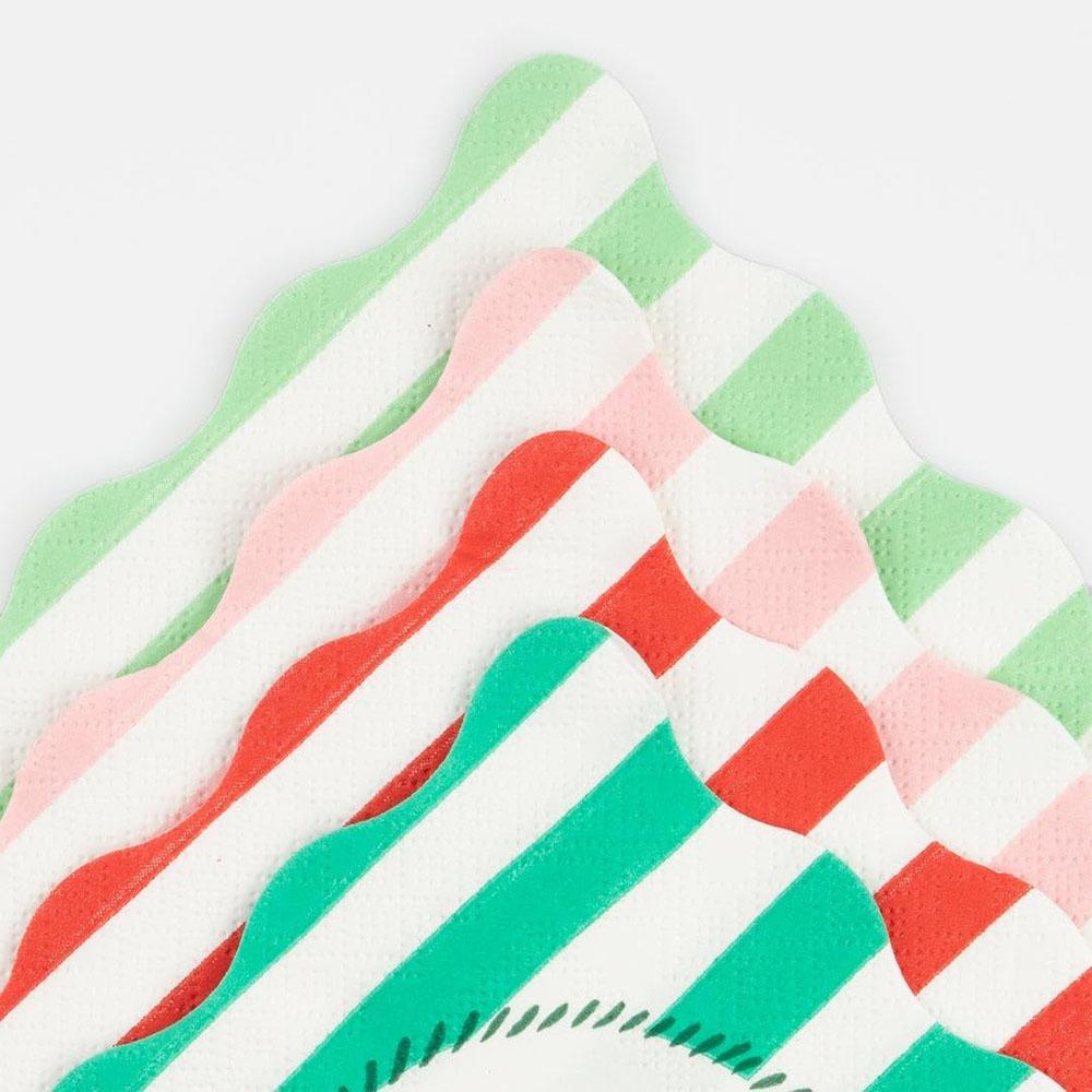 Meri Meri - Striped Small Napkins - 16pcs