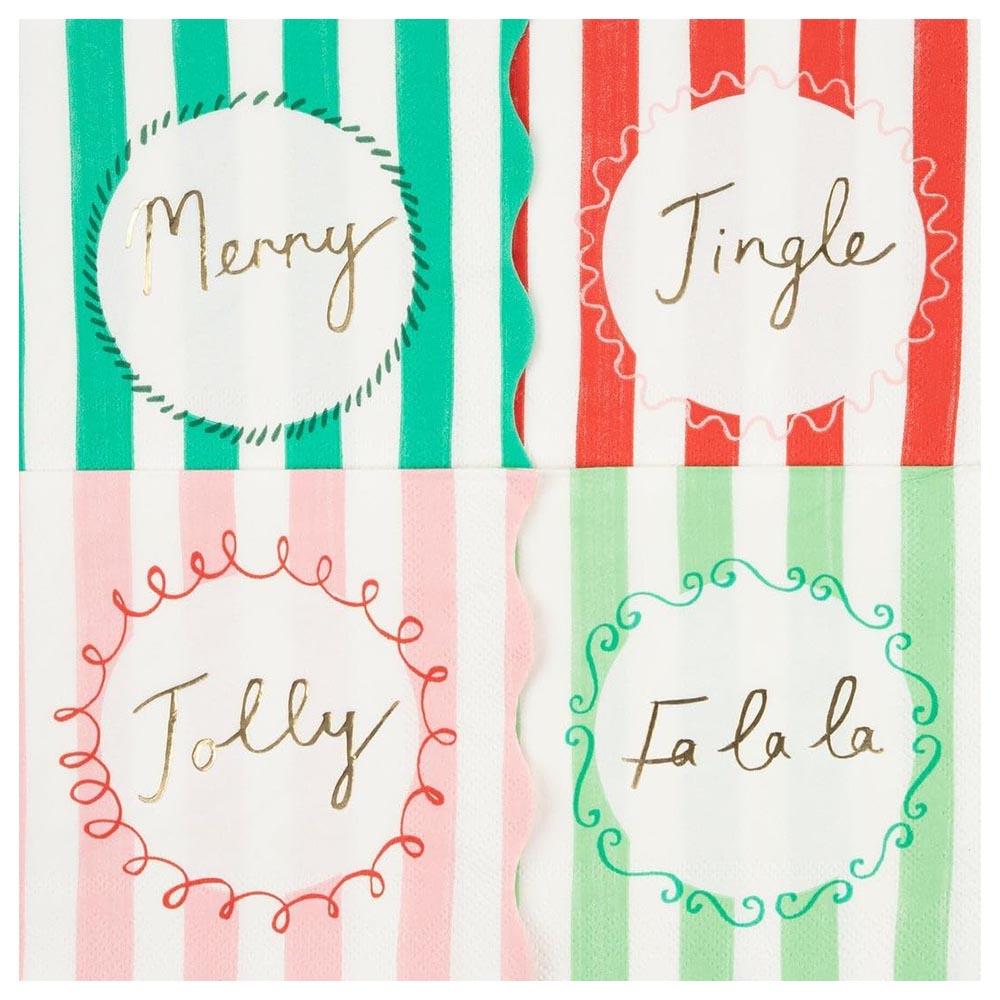 Meri Meri - Striped Small Napkins - 16pcs