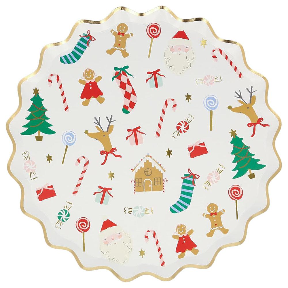 Meri Meri - Jolly Christmas Side Plates - 8pcs