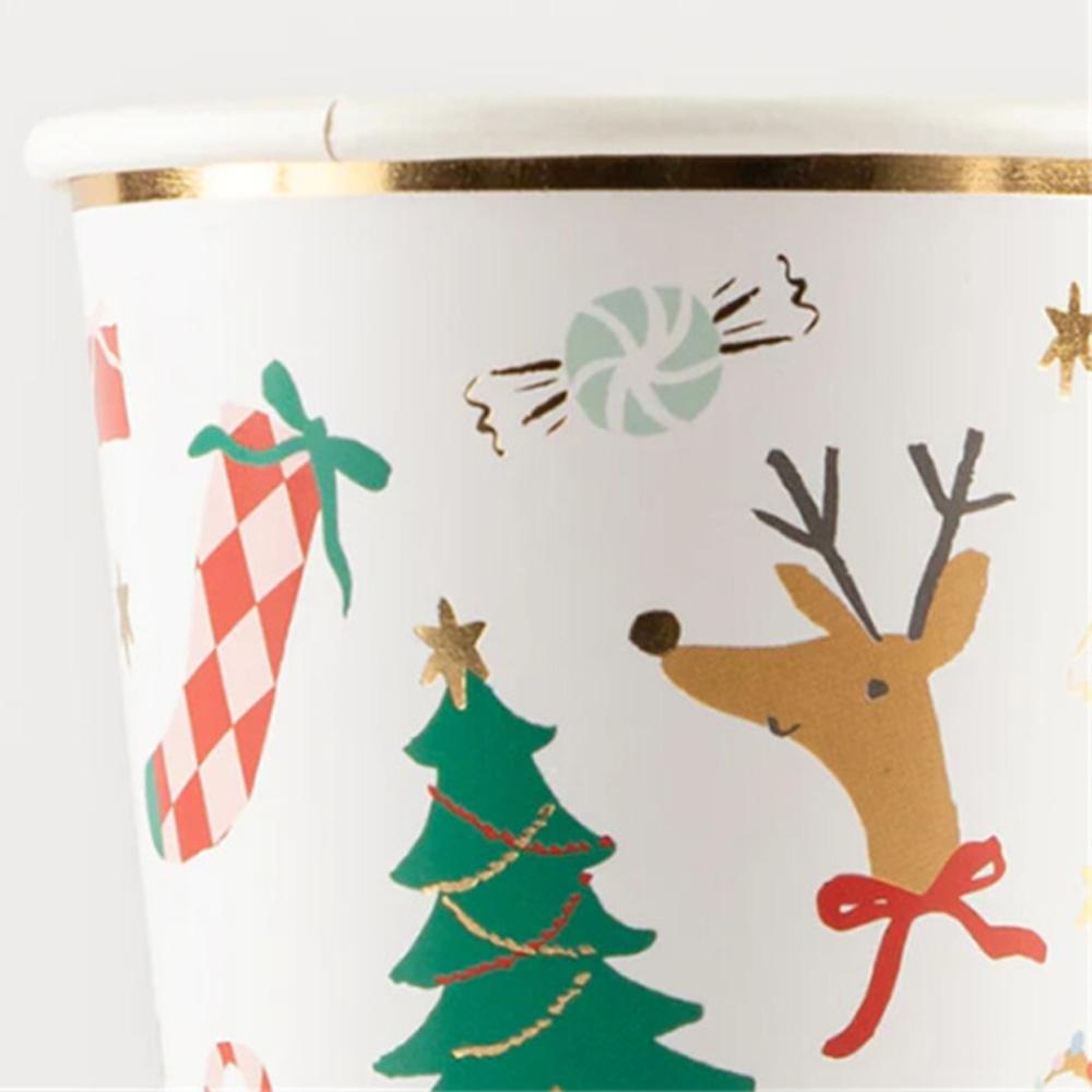 Meri Meri - Jolly Christmas Cups - 8pcs