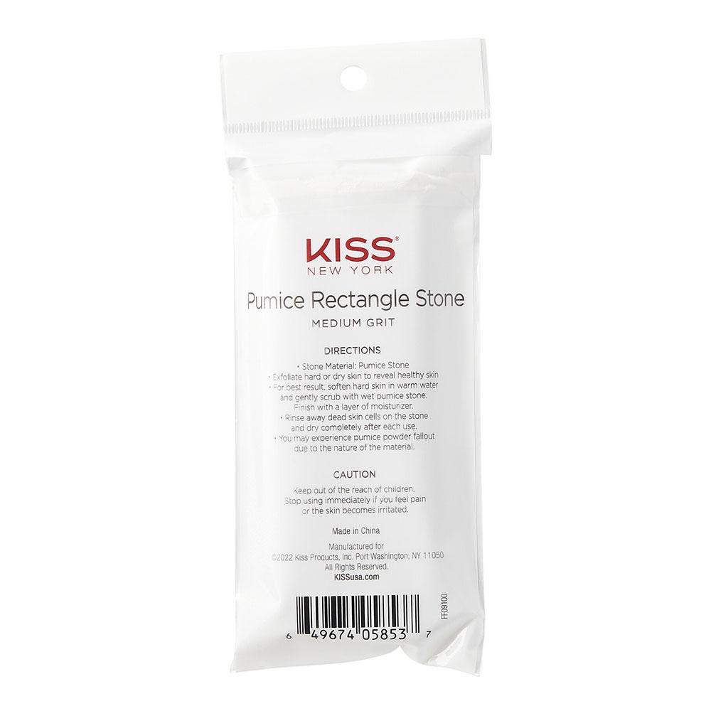 Kiss - Pumice Rectangle Stone - White