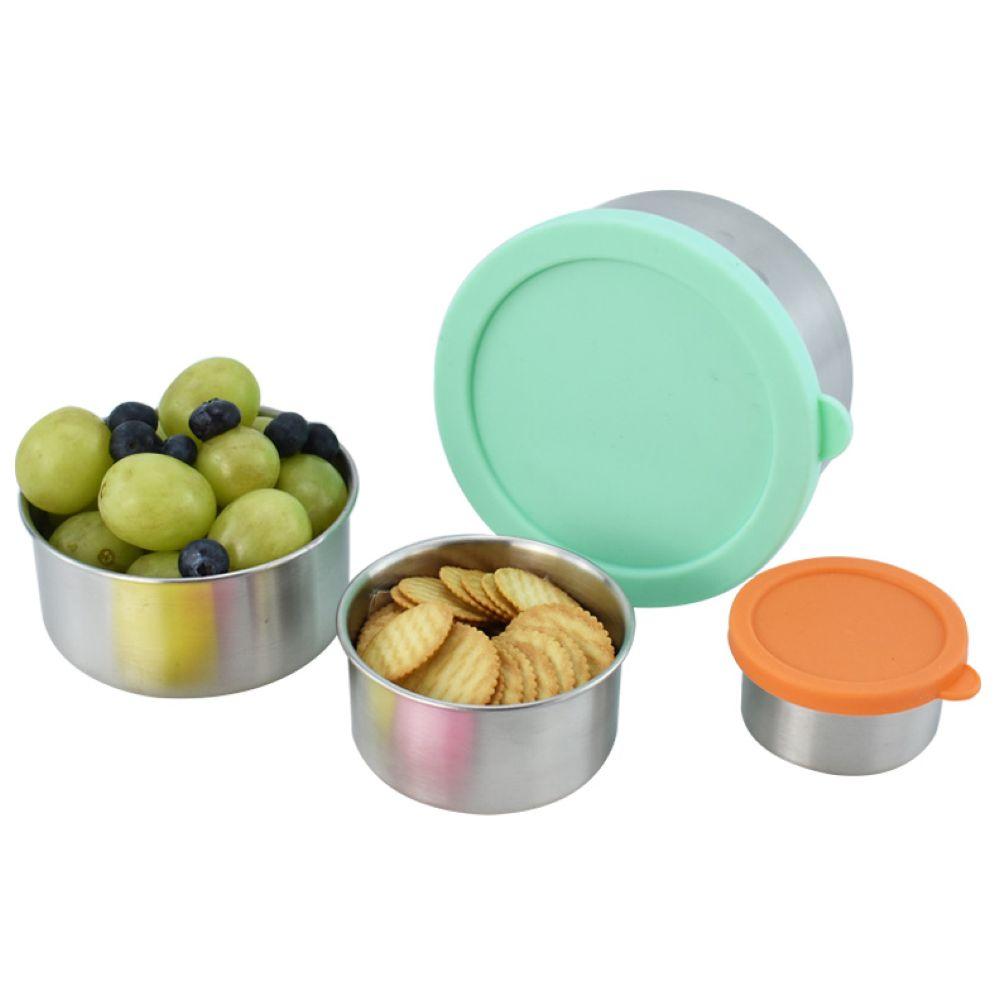 Tiny Tots - Stainless Steel Snack Containers - 4pcs