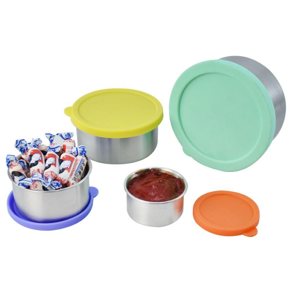 Tiny Tots - Stainless Steel Snack Containers - 4pcs