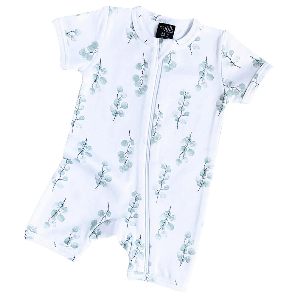 Mjolk - Sleep And Play Romper - Eucalyptus