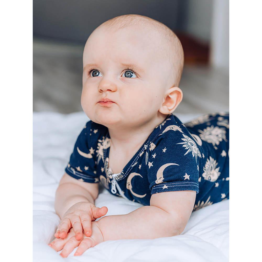 Mjolk - Sleep And Play Romper - Sun And Moon