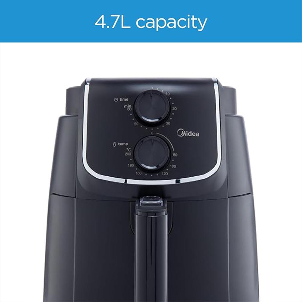 Midea - XL Air Fryer - Black - 4.7 L