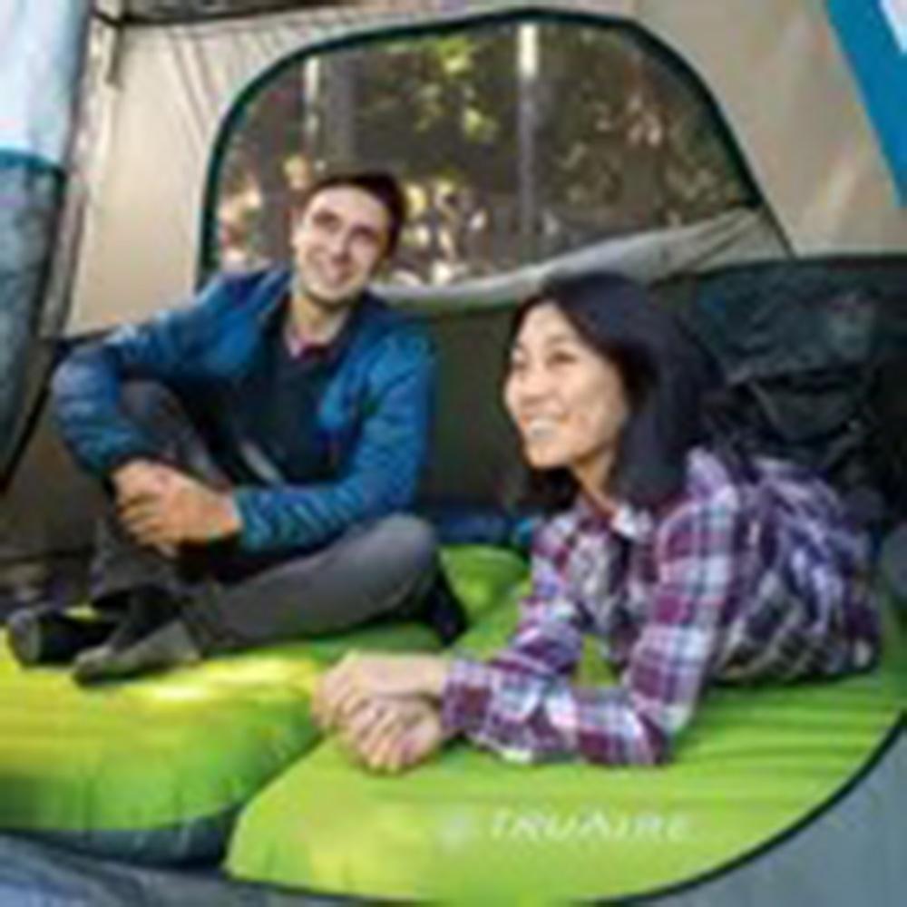 Intex - TPU Dura-Beam Camping Mat With USB150 Air Pump - Green