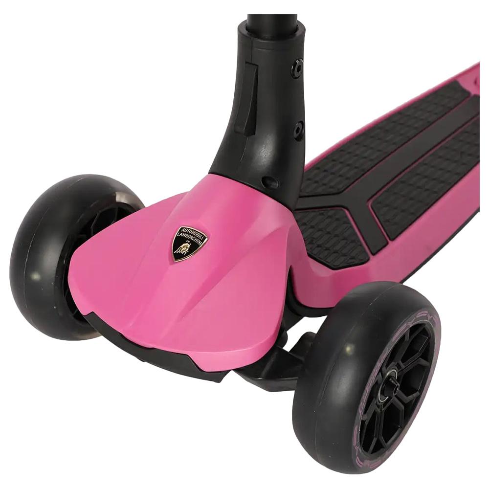 Lamborghini - 3 Wheel Kids Scooter - Pink