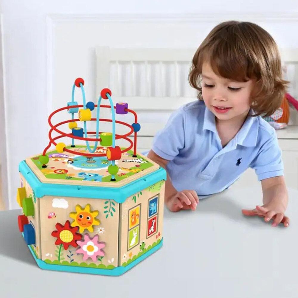 TookyToys - 7-in-1 Activity Cube - 6pcs