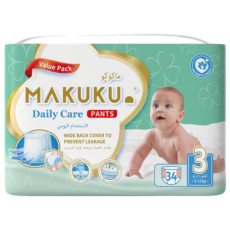 Makuku - Diapers Daily Care Pants S3 - M - 6-11Kg - 34pcs