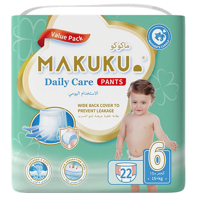 Makuku - Diapers Daily Care Pants S6 - XXL - 15+Kg - 22pcs