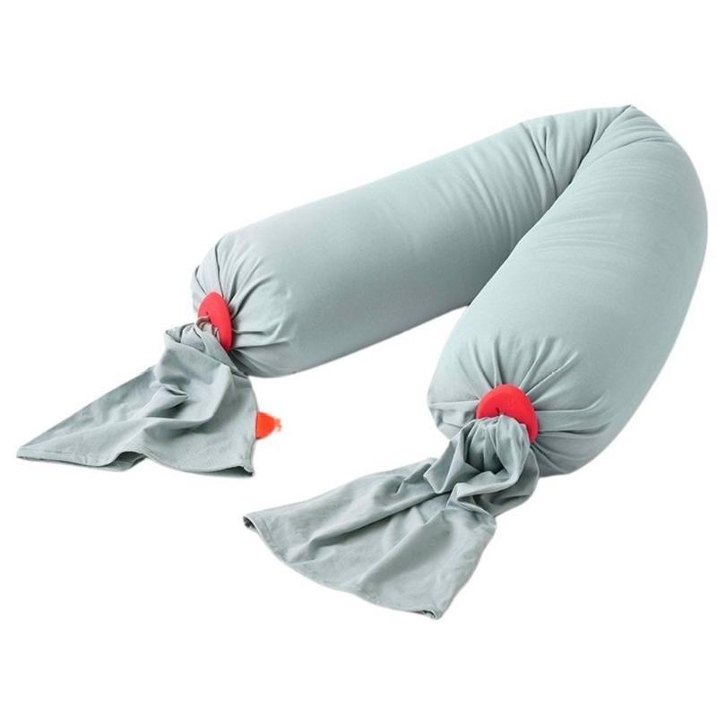 Bbhugme Pregnancy Pillow In Eucalyptus/Coral (Biofoam)