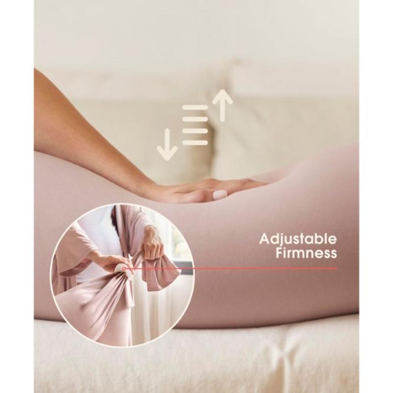 Bbhugme Pregnancy Pillow In Eucalyptus/Coral (Biofoam)