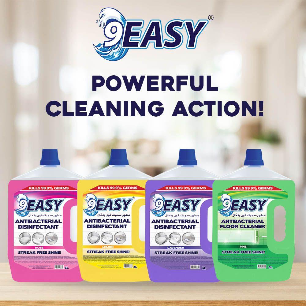 9Easy - Antibacterial Disinfectant - 3L + Floor Cleaner - 5L - Lavender