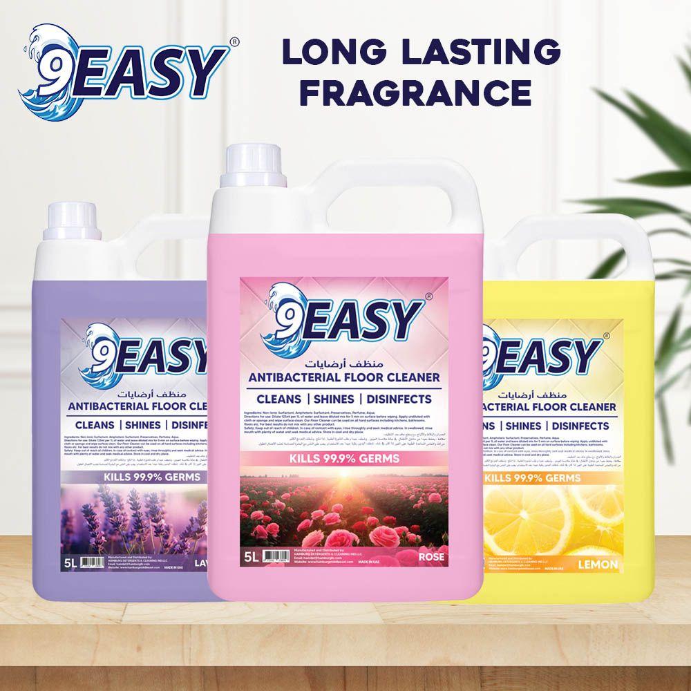 9Easy - Antibacterial Disinfectant - 3L + Floor Cleaner - 5L - Lavender