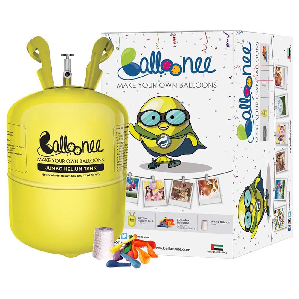 Balloonee - Jumbo Disposable Helium Party Kit With 50 Balloons