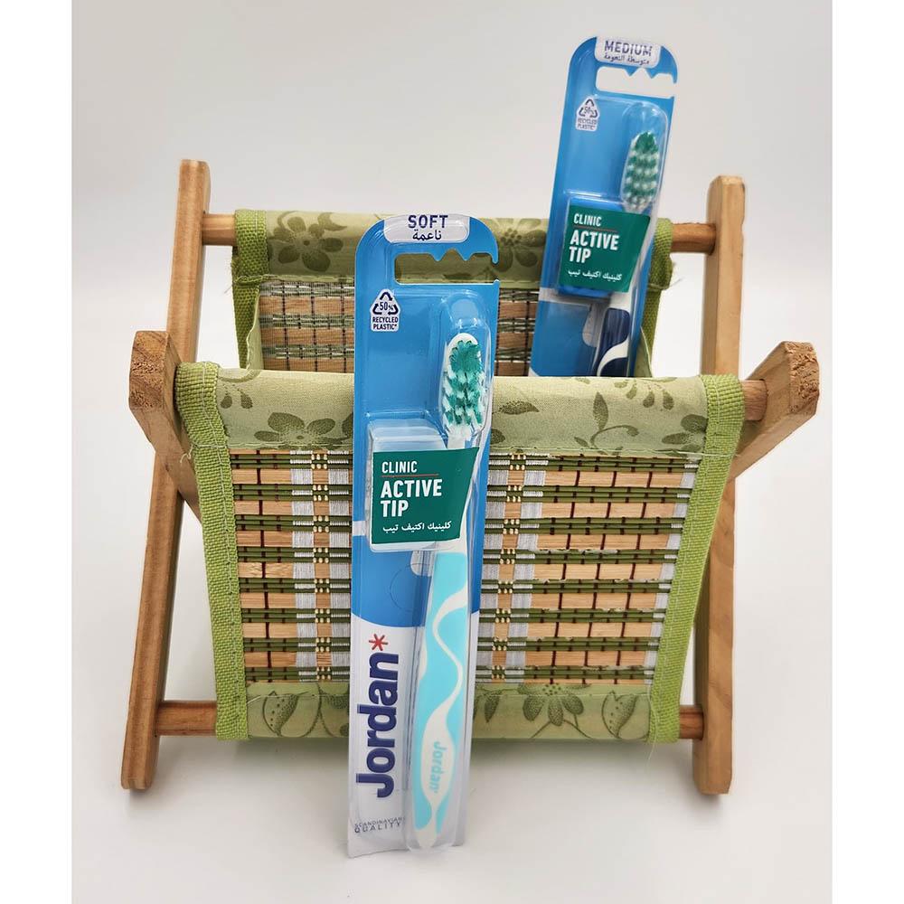 Jordan - Clinic Active Tip Medium Toothbrush - Style May Vary - 1pc