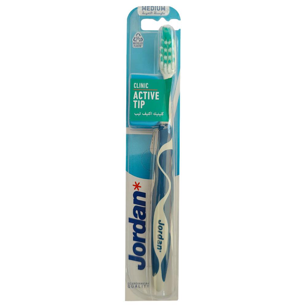 Jordan - Clinic Active Tip Medium Toothbrush - Style May Vary - 1pc