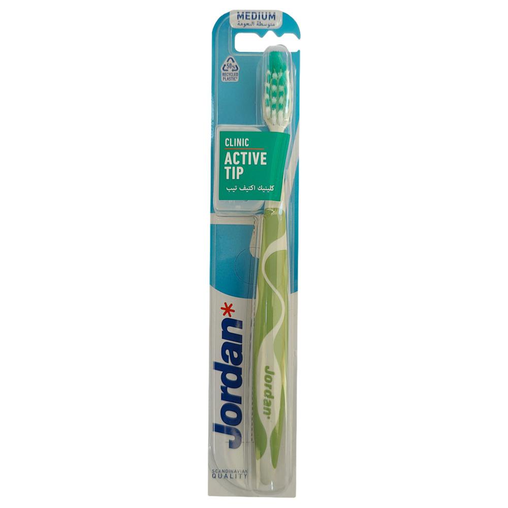 Jordan - Clinic Active Tip Medium Toothbrush - Style May Vary - 1pc