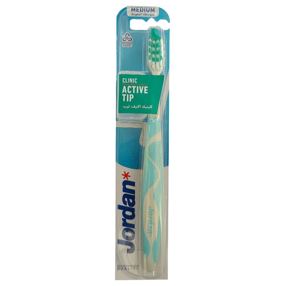 Jordan - Clinic Active Tip Medium Toothbrush - Style May Vary - 1pc