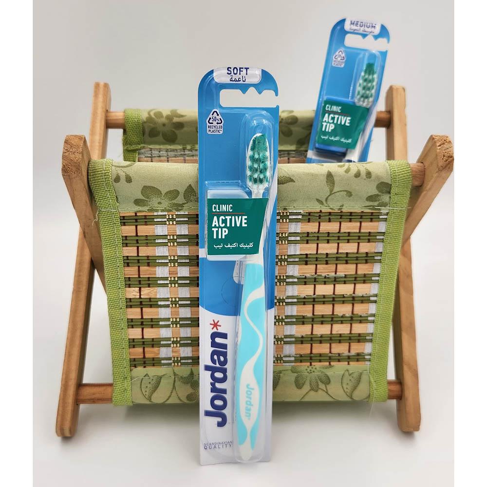 Jordan - Clinic Active Tip Medium Toothbrush - Style May Vary - 1pc