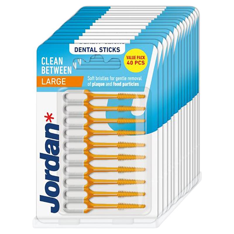 Jordan - Clean Between Dental Sticks - Pack of 40