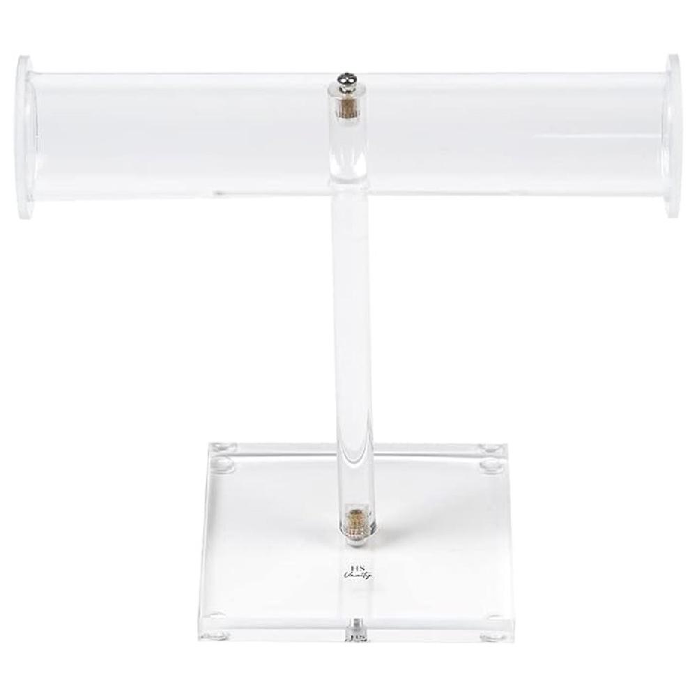 Homesmiths - Hs Vanity Acrylic T-Shaped Necklace Display Stand - Clear