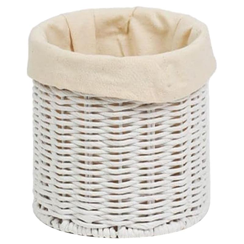 Homesmiths - Round Paper String Basket w/ Cotton Lining - 15 X 15cm