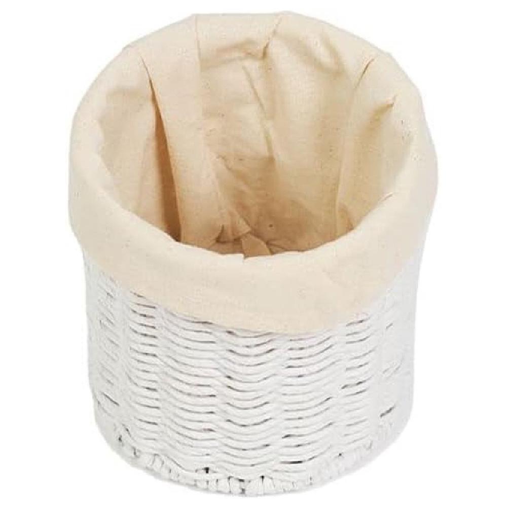 Homesmiths - Round Paper String Basket w/ Cotton Lining - 15 X 15cm