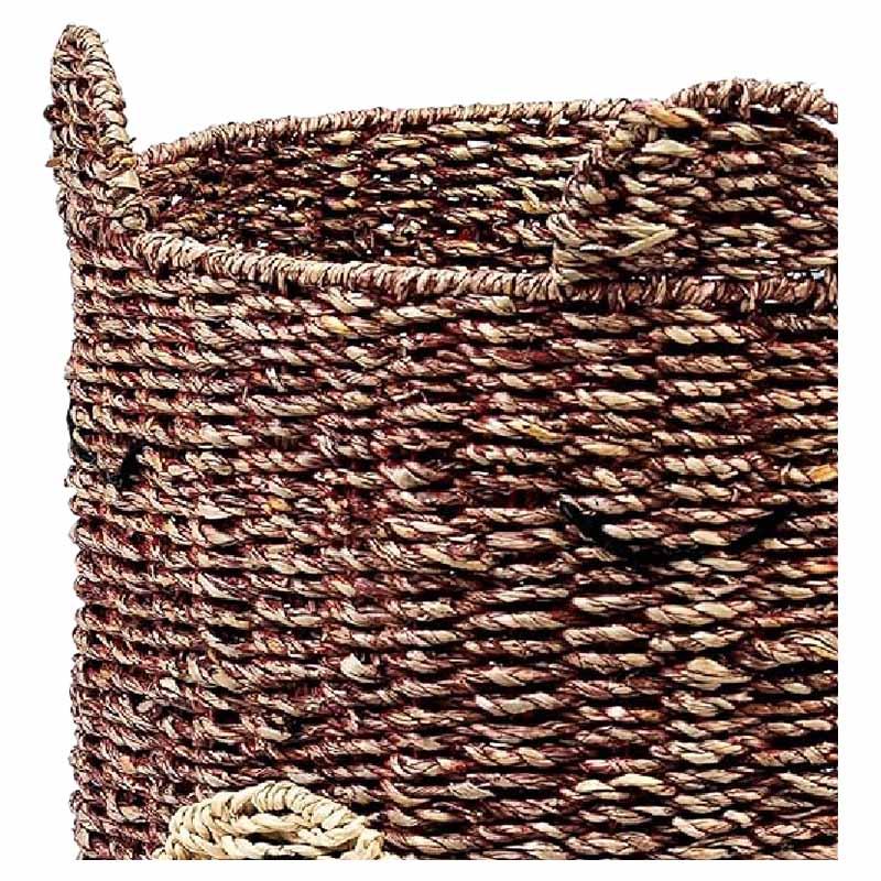 Homesmiths - Bear Shape Storage Basket - Seagrass - 38 X 46cm