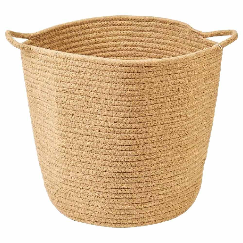 Homesmiths - Cotton Rope Basket - Natural - 30 X 30cm