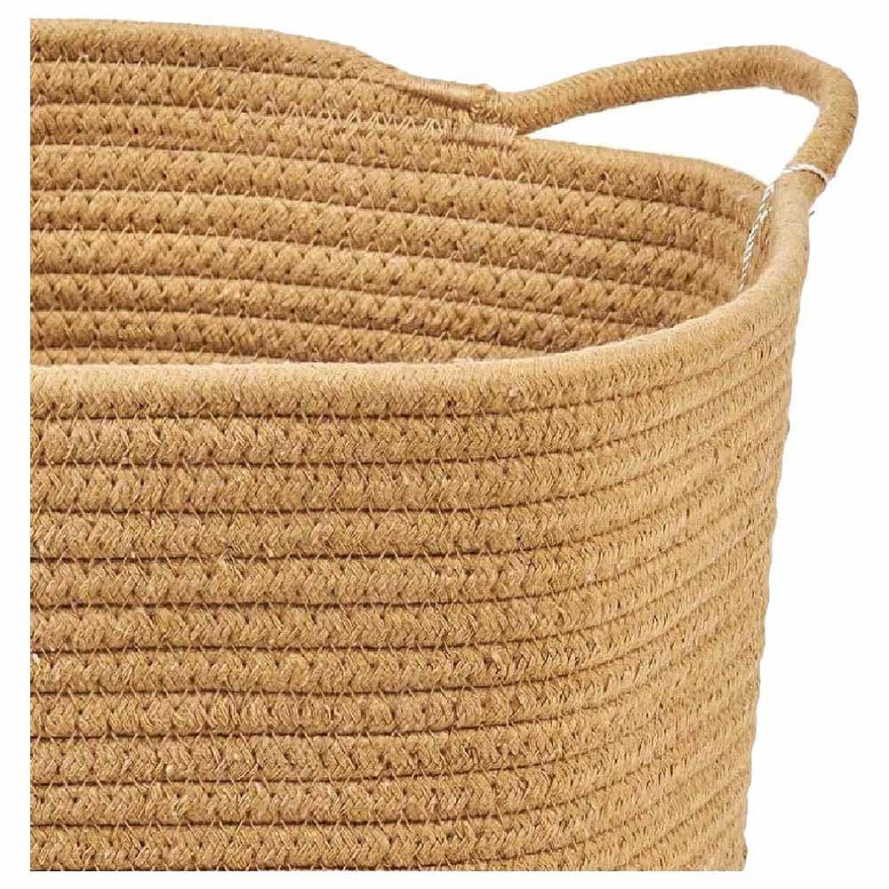 Homesmiths - Cotton Rope Basket - Natural - 30 X 30cm