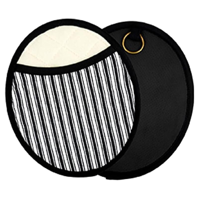 Homesmiths - Stripe Round Pot Holder - Black