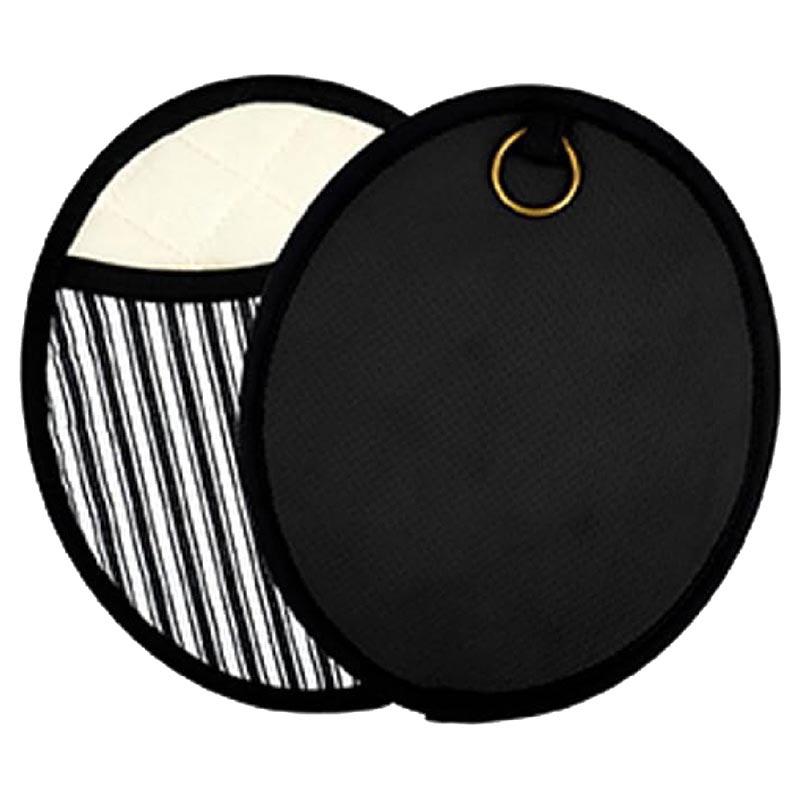 Homesmiths - Stripe Round Pot Holder - Black