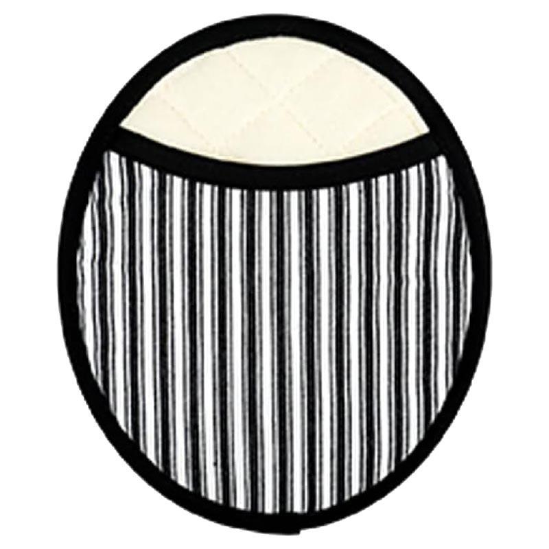 Homesmiths - Stripe Round Pot Holder - Black