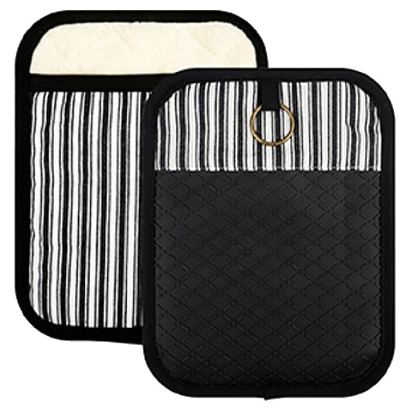 Homesmiths - Stripe Rectangle Pot Holder - Black