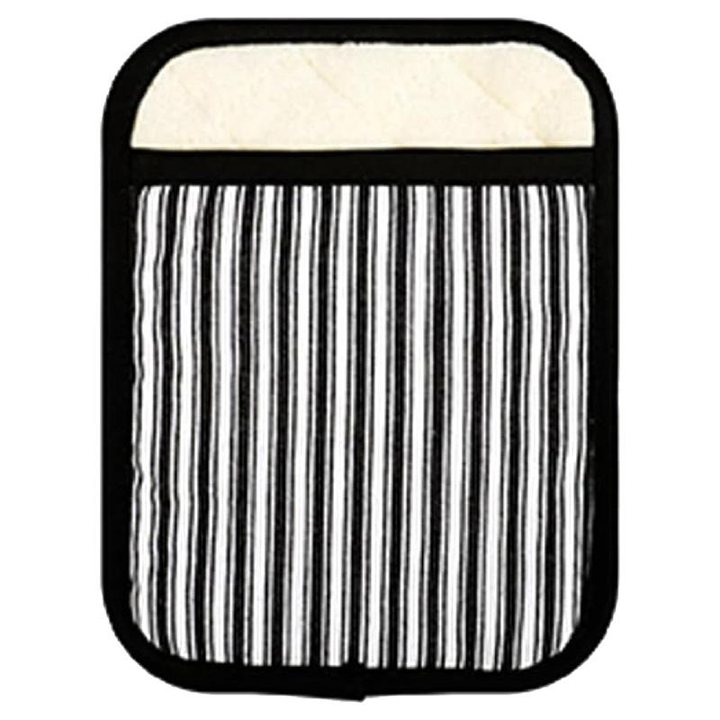 Homesmiths - Stripe Rectangle Pot Holder - Black