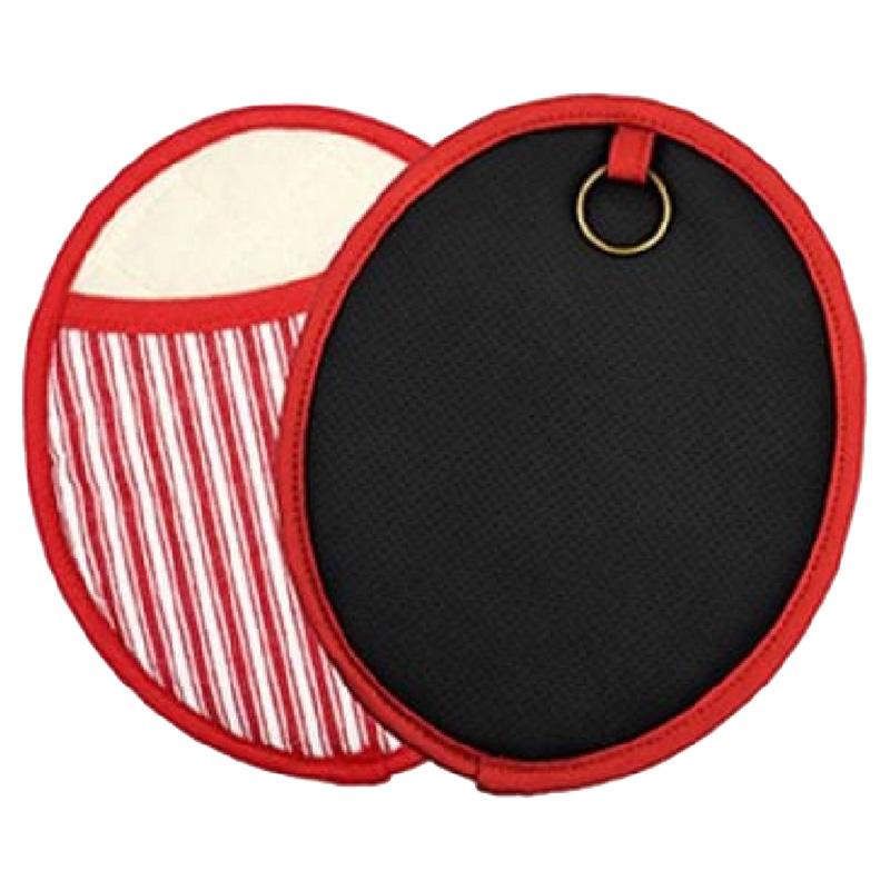 Homesmiths - Stripe Round Pot Holder - Red