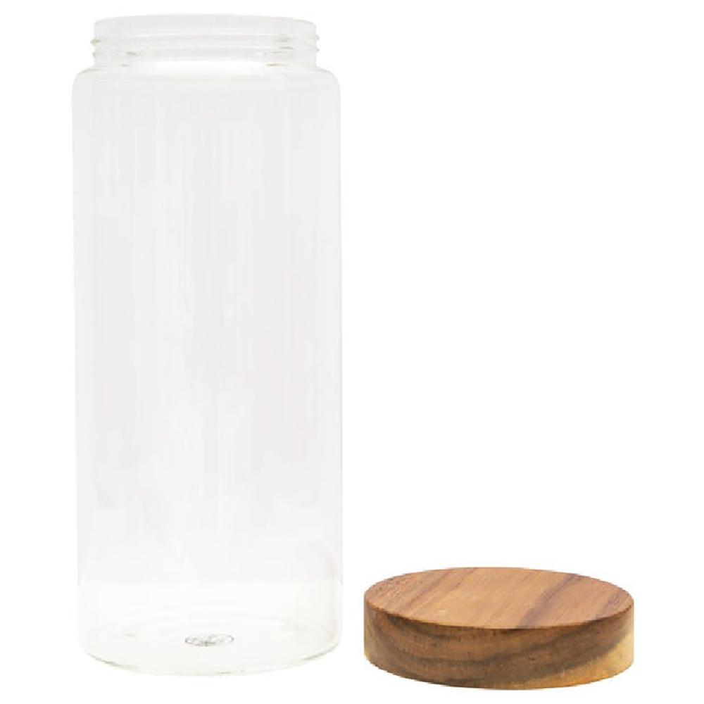 Little Storage - Co Acacia Wood Glass Jar - 2L