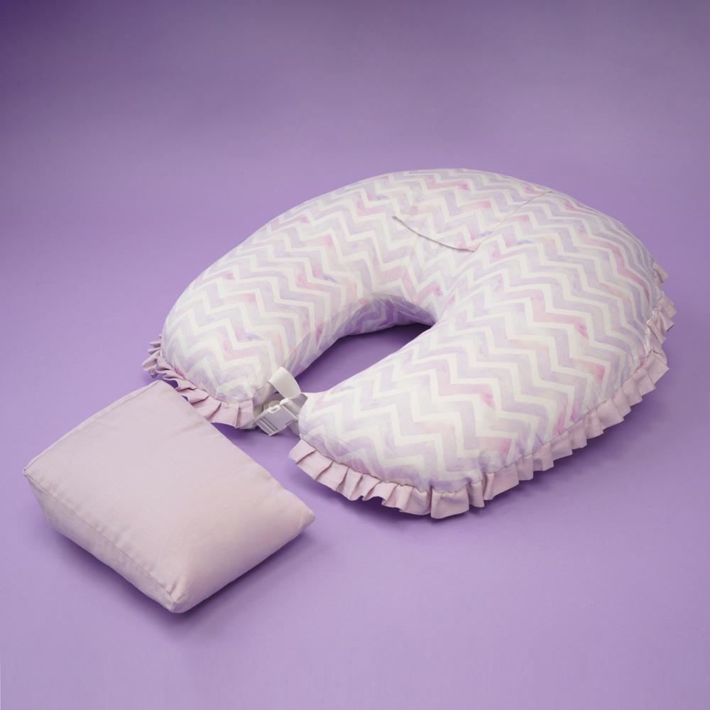 Fancy Fluff - Organic Feeding Pillow W/ Reclining Support Pillow - Pixie Dust