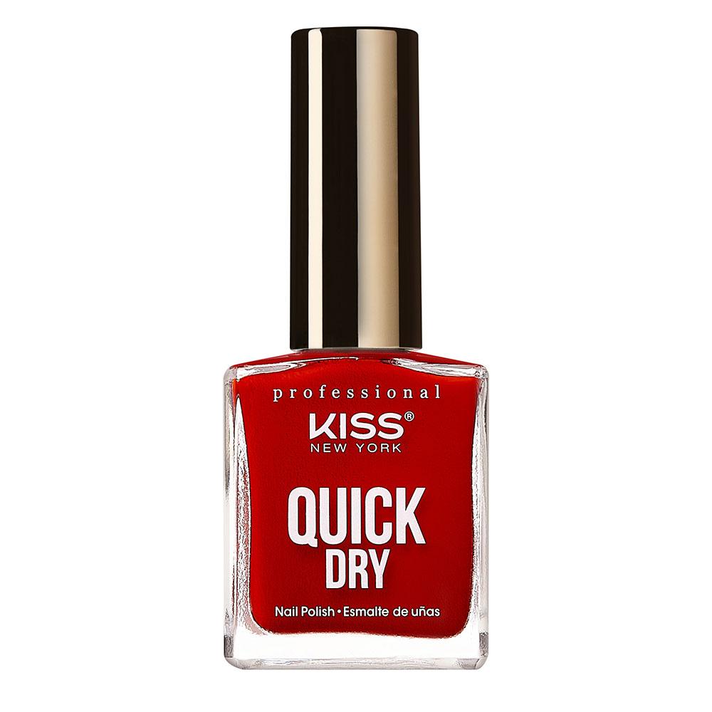 Kiss - Quick Dry Nail Polish - Red