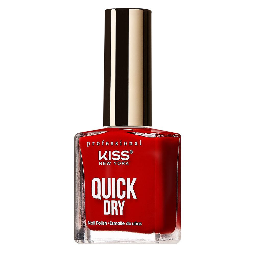 Kiss - Quick Dry Nail Polish - Red