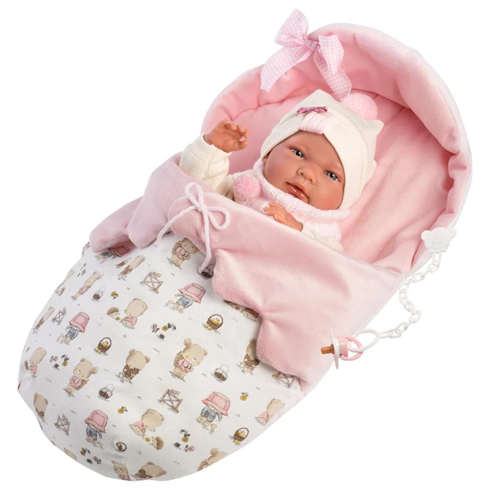 Llorens - Nica Baby Doll With Pink Bag - 40cm