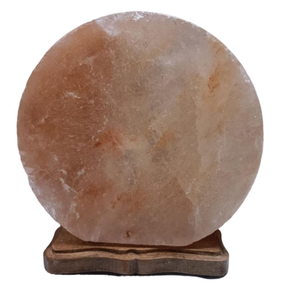 Himalayan Salt - Natural Lamp w/ Wood Base - Dubai Burj Khalifa