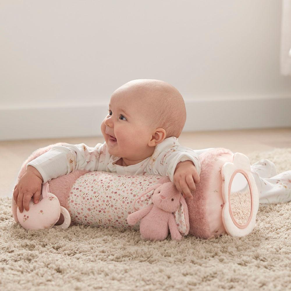 Mamas & Papas - Welcome to the World Bunny Tummy Time Roll - Pink