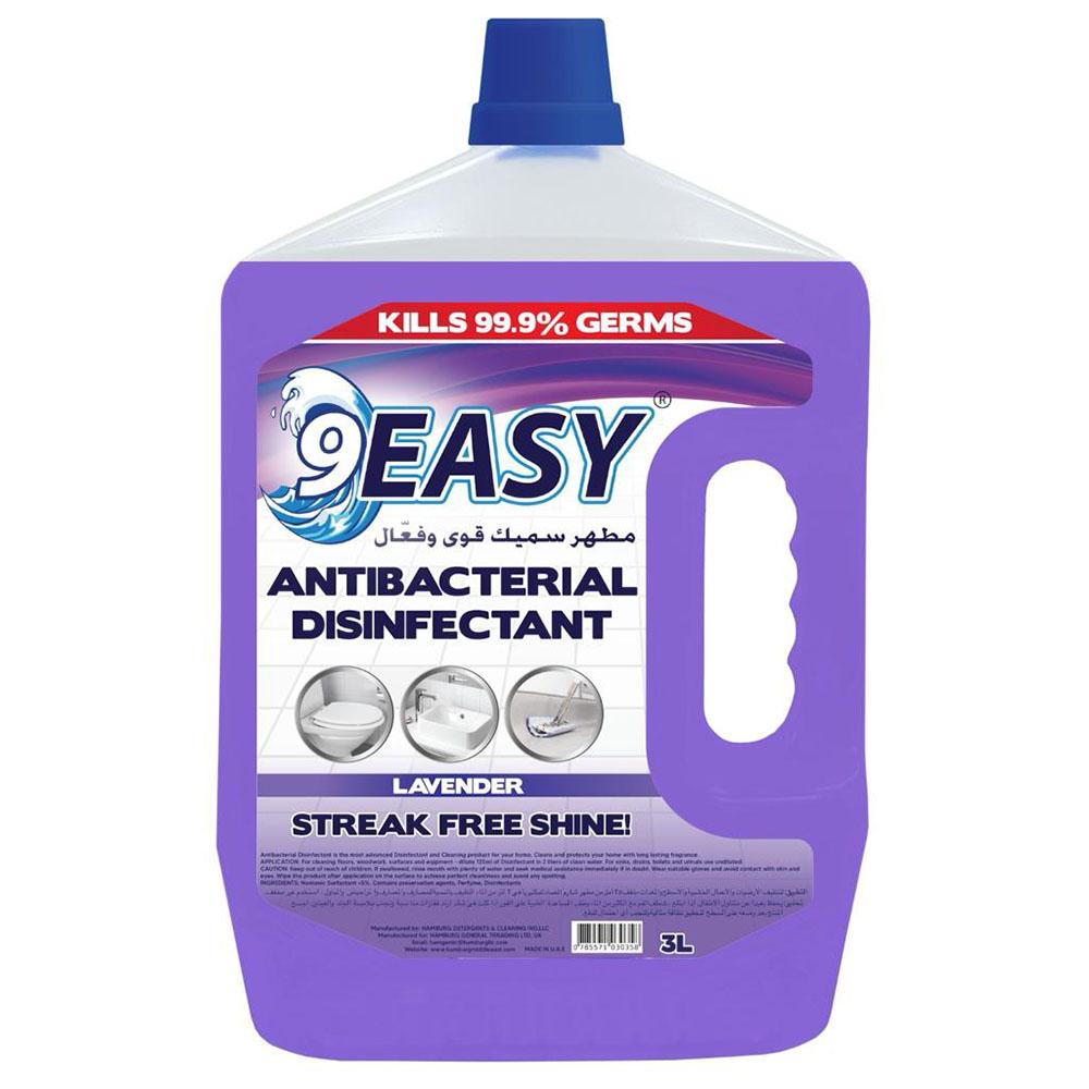 9Easy - Antibacterial Disinfectant - Lavender - 3 L