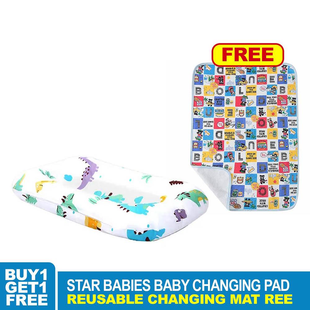 Star Babies - Animal Printed Changing Pad With Reusable Changing Mat