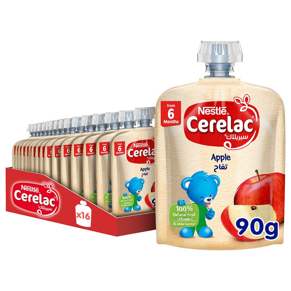 Nestle Cerelac - Apple Puree Pouch - 16pcs - 90 g